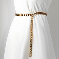 Chaîne de ventre en acier inoxydable, ceinture de taille pour femmes, plaquée or 18 carats, chaîne de corps