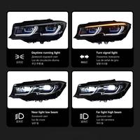 Phare LED pour BMW Série 3 G20 2020-2022 320i 325i 330i – Amélioration Haute Performance avec DRL Séquentiel et Projecteur, Boîtier Noir
