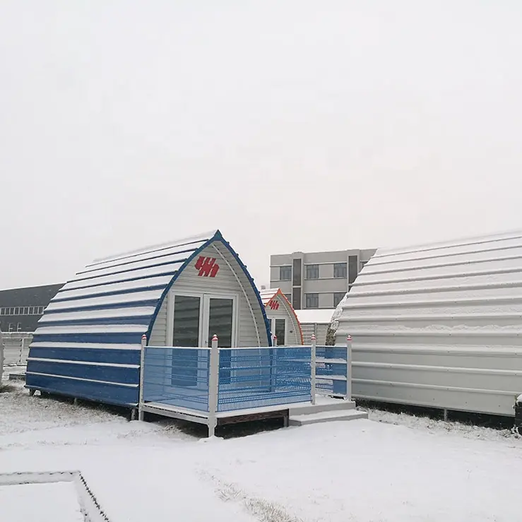 AH-SZ122 casa prefabricada modular pod para acampar vainas con cuarto de baño