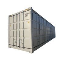 Conteneur maritime 40 pieds High Cube (HC) en acier Corten, certifié CSC, avec ouverture latérale