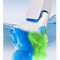 Ensemble de brosses de toilette jetables en plastique avec têtes de rechange dissolvables, écologiques et durables