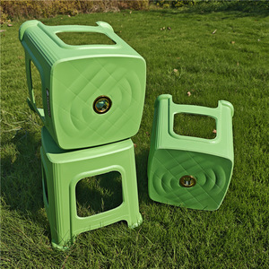 Living Room <b>Stool</b> 50cm Stackable <b>Plastic</b> Modern Design Home Furniture - Product Image 4