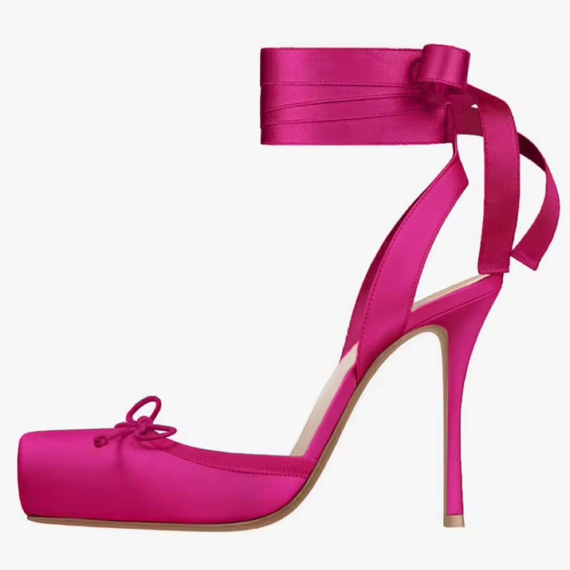 Ballet Style High Heels Elegant Women's Shoes for 2024