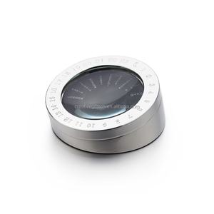 Reloj Mecánico Moderno de Lujo Personalizado, Reloj de Mesa con Hora Mundial, Pinza para Papel con Aguja, Lupa, Base de Metal, Regalos de Oficina, Calendarios - Product Image 1