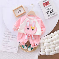 Vêtements pour enfants, ensemble en coton pour filles, printemps/automne, nouveau style 2024, bébé/enfant en bas âge, pull super féerique, ensemble deux pièces