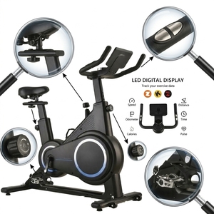 Vélo de spinning magnétique silencieux avec cadre en acier, pliable, pour entraînement cycliste intérieur, écran LCD, équipement de fitness à domicile - Product Image 2