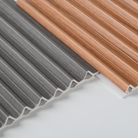 Panneau mural rainuré en WPC pour salon intérieur, prix d'usine, idéal pour la décoration intérieure, panneau mural en bois imperméable
