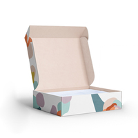 Serrure d'oreille imprimée avec logo personnalisé Boîte postale d'expédition postale d'emballage en papier en carton ondulé