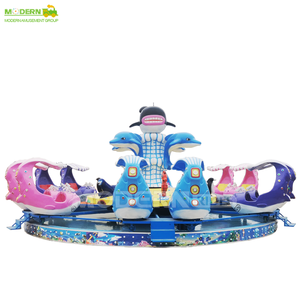 Manège à bascule moderne et économique, thème océan, style Luna Park, pour enfants, modèle Avion de contrôle océanique, pour 24 passagers, en vente - Product Image 6
