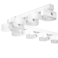 Rail de rideau motorisé intelligent WiFi pour maison connectée, en métal, pour intérieur, avec télécommande pliable en S