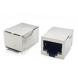 ขั้วต่อ Rj45ซ็อกเก็ตแม่เหล็ก100ฐาน-T มีแถบป้องกันรูปแมว8พอร์ตตัวเชื่อมอีเทอร์เน็ตแบบไม่นำสัญญาณ SMT 8พอร์ต - Product Image 5
