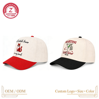 Casquette de baseball structurée à 5 panneaux avec motif drapeau américain de haute qualité, logo brodé, bicolore, réglable, style streetwear