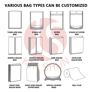 Tùy chỉnh màu Zip khóa đứng lên túi nhôm lá bao bì cho thực phẩm lưu trữ Mylar Poly túi có thể khóa lại Túi <span class=keywords><strong>Ziplock</strong></span> - Product Image 3