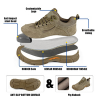 Chaussures de Sécurité Industrielles pour Hommes à Embout d'Acier, Anti-Perforation, Résistantes aux Chocs, Fourniture d'Usine OEM