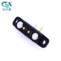 Conector Magnético USB de Cobre para Reloj Inteligente, Base Macho de 2 Pines, Paso de 2.5mm, IP67