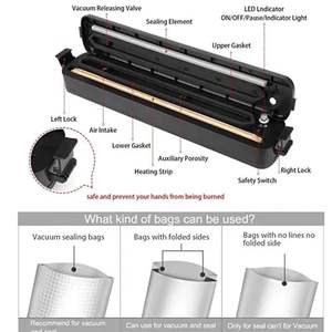 Scelleuse sous vide automatique pour viande, scelleuse sous vide électrique portable pour la maison, scelleuse sous vide pour céréales, mini scelleuse sous vide pour aliments pour la cuisine - Product Image 6