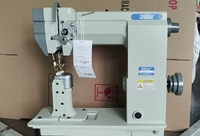 Machine à coudre à point droit à aiguille simple QS-9910, crochet large, robuste, pour cuir, à colonne