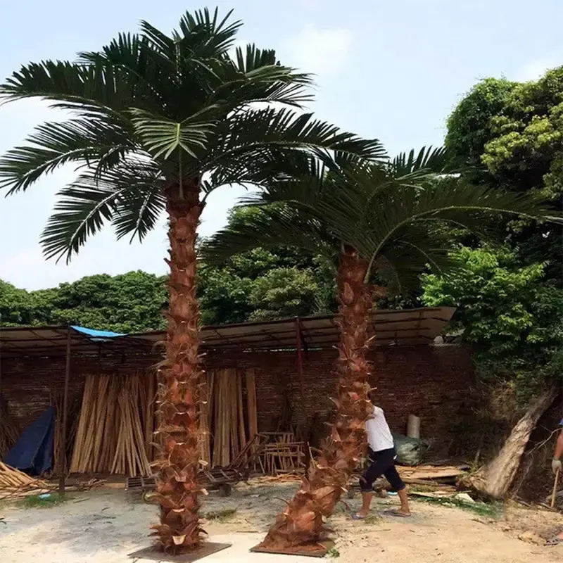 Palmera artificial de 5 metros, palmera con fecha, suministro de fábrica de alta calidad