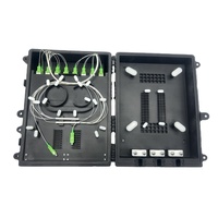Caja de Distribución de Fibra Óptica para Montaje en Pared Exterior, 24 Núcleos, IP55 Impermeable, Blanca, con Certificación CE