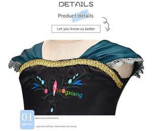 Disfraces de lujo de TV y películas para niñas, disfraz de princesa, disfraz de coronación de <span class=keywords><strong>Anna</strong></span>, reina de hielo, Halloween, Navidad, vestido de fiesta de cumpleaños - Product Image 6