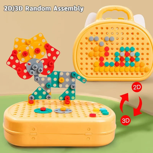 Giocattoli Montessori per Bambini da <span class=keywords><strong>3</strong></span> a 7 <span class=keywords><strong>Anni</strong></span>, Regalo di Compleanno, Giocattolo Trapano, <span class=keywords><strong>Giochi</strong></span> <span class=keywords><strong>Educativi</strong></span> per Bambini - Product Image 6