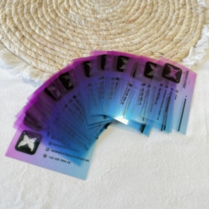 Fábrica de impresión de Guangdong Huizhou, tarjetas de visita personalizadas de plástico transparente de PVC - Product Image 5