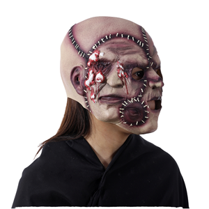 Máscara de Terror de Tres Caras para Fiesta de Halloween, Precio de Fábrica, Máscara de Látex Suave, Simulación de Fantasma, Diadema Facial - Product Image 1