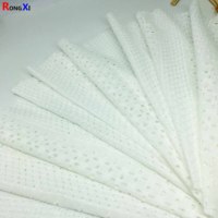 Tissu de filet de coton avec tissu de coton à œillets à bas prix