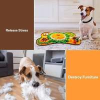 Tapis de recherche interactif pliable pour chiens - Jouet de puzzle pour la recherche de nourriture et l'alimentation lente, tapis olfactif anti-ennui pour chiots et chats