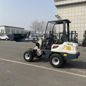 JLE906 캐빈이있는 전기 미니 로더 2 톤 소형 바퀴 Alt 로더 프론트 백호 로더 엔진 기어 박스 핵심 구성 요소로 - Product Image 4