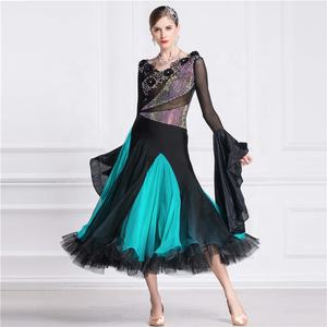 B-18275 Trajes <span class=keywords><strong>de</strong></span> Baile <span class=keywords><strong>de</strong></span> Salón Personalizados CHRISANNE Británicos, Tela Importada, Vestidos <span class=keywords><strong>de</strong></span> Baile Latino <span class=keywords><strong>de</strong></span> Alta Gama para Competencia para Adultos - Product Image 2