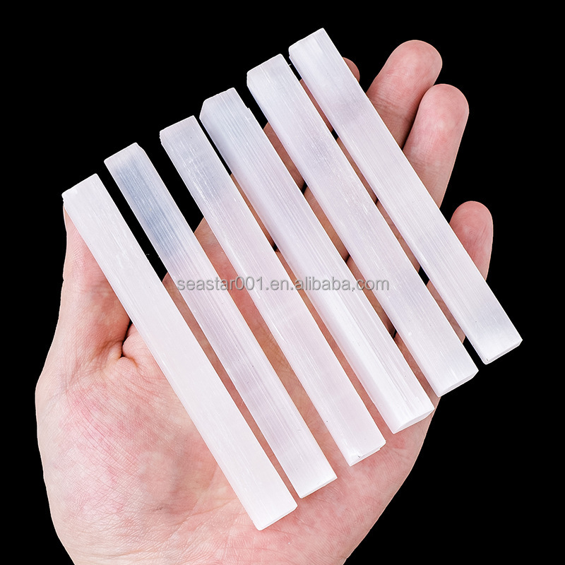 8lb Bulk Selenite Logs & Wands – Natural Raw Crystal, 12-14 Inch Bars For Energy Cleansing & Charging 9 thumbnail image