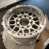 Jantes forgées monobloc DW 17 18 20 pouces, véritable beadlock, en alliage d'aluminium forgé, finition argent usiné, pour Jeep Wrangler JK JL, roues tout-terrain