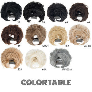 AliLeader Chignon synthétique avec peigne latéral malpropre Clip en chignon polyvalent pour femmes Usage quotidien - Product Image 6