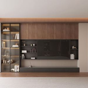 Mobile TV <span class=keywords><strong>Moderno</strong></span> di Lusso Sospeso a <span class=keywords><strong>Parete</strong></span>, Consolle Porta TV in Legno per <span class=keywords><strong>Soggiorno</strong></span>, Contenitore per TV fino a 65 pollici - Product Image 3