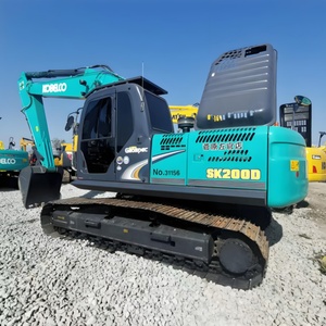 Excavatrice Kobelco SK200 d'occasion, mini-excavatrice de 20 tonnes, godet de 0,8 m, moteur de 114 kW, composant essentiel SK75 140 200 250 260 350 480 - Product Image 1