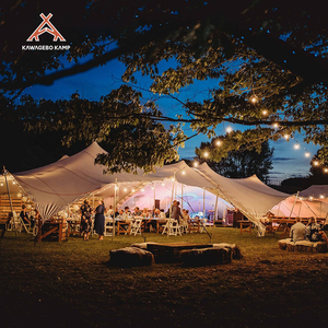 Kawagebo Kamp (KK) 49' X 33' Polyester 150 ㎡   Tentes extensibles imperméables en bâche PVC pour 60-75 personnes, idéales pour salons professionnels et événements - Product Image 2