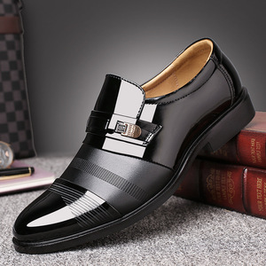 navy blue dress for baby girl 5 Black Leather Dress Shoes Outfits for Men main image 1