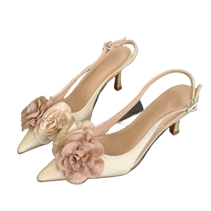 White Flower Pumps New Arrival Womens Wedding Shoes Bride High Heels Platform Shoes for Woman Ladies Party Dress Shoes - Product Image 6