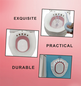 Nieuwe Maatwerk Plastic Sitz Badkom Roze Yoni Stoom Stoel Sitz Bad Voor Aambeien - Product Image 4