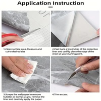Autocollant mural en marbre à coller et à décoller, papier peint en marbre auto-adhésif pour la décoration de meubles de maison