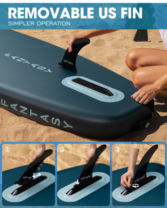 Vente directe usine : Planche de paddle tout usage 11'6"*35"*6" – Planche de SUP gonflable au design OEM pour les eaux océaniques - Product Image 6