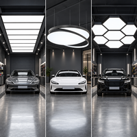 Boîte à lumière LED suspendue pour poste de travail automobile, idéale pour les salons de beauté automobile et l'éclairage de plafond de garage