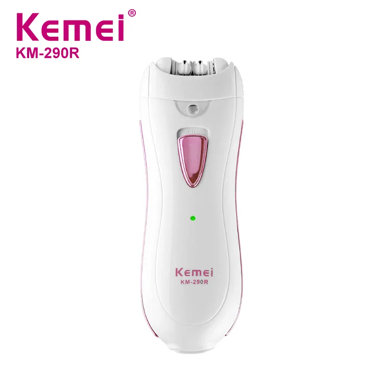 Kemei KM 290R, Afeitadora eléctrica para mujer, depiladora eléctrica, recortadora, afeitadora, depiladora, dispositivo de belleza, Mini portátil, indoloro, 3W