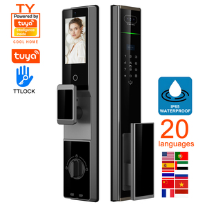 Serrures intelligentes pour porte d'entrée <span class=keywords><strong>Serrure</strong></span> intelligente Tuya pour porte étanche <span class=keywords><strong>Serrure</strong></span> de porte intelligente extérieure avec caméra et empreinte digitale pour porte <span class=keywords><strong>en</strong></span> bois - Product Image 1
