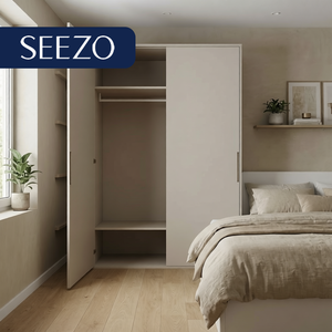 <span class=keywords><strong>Armadio</strong></span> a Colonna con Cassetti Inferiori, Pannello Antigraffio, Design Minimalista <span class=keywords><strong>per</strong></span> Suite Alberghiere - Product Image 3