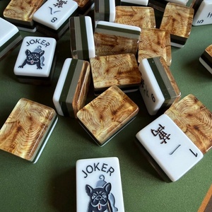 Juego de Mahjong Americano Grabado en Acrílico Cypress Forest 2026, Regalo para Adultos, Entretenimiento, Juego de Casino - Product Image 2