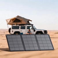 Panneau solaire pliable 30W, efficacité 23%, noir, portable, entrepôt Europe