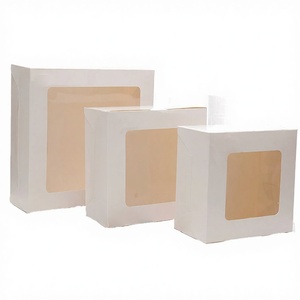 Wholesale Valentine Custom White Square Rigid Recyclable Kraft Paper Offset Gift <b>Packaging</b> for Bakery for Pastries <b>Sweets</b> - Product Image 2