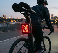 Luz Trasera LED Programable para Bicicleta, Pantalla de Píxeles, Recargable por USB, Accesorio de Seguridad Inteligente para Ciclismo